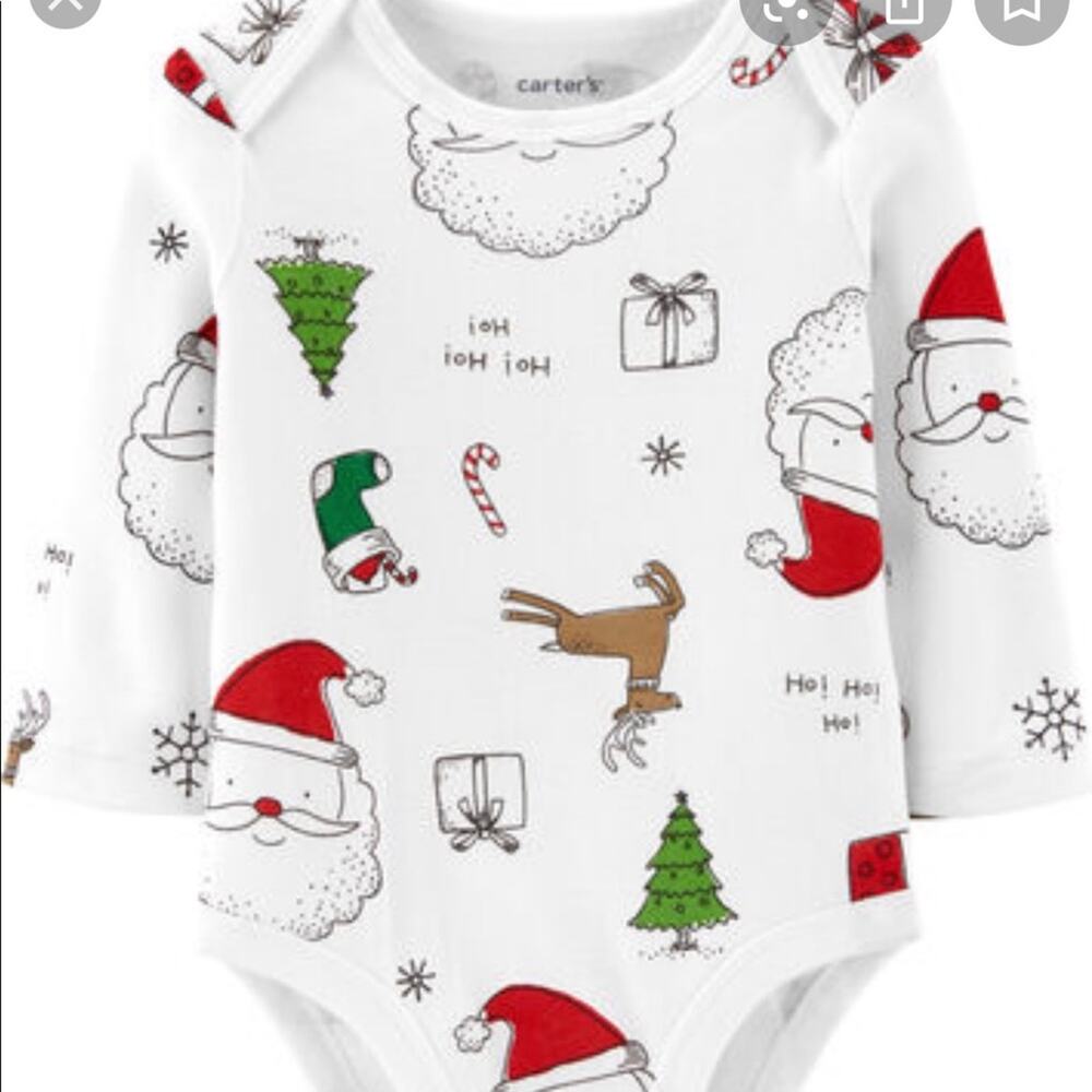 Carters Christmas Bodysuit size 6m